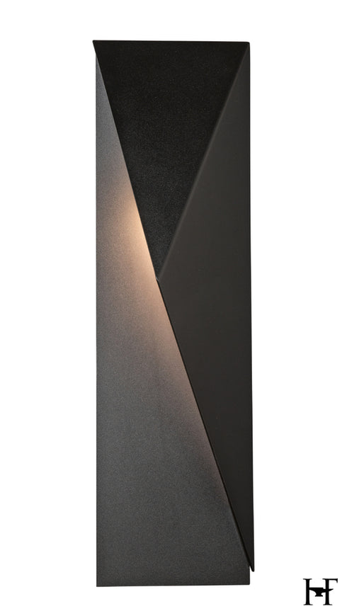 Hubbardton Forge Carbon Small Outdoor Sconce in Coastal Black Finish Model: 302042-SKT-RGT-80