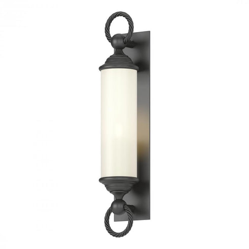 Hubbardton Forge Cavo Large Outdoor Wall Sconce in Coastal Oil Rubbed Bronze Finish Model: 303080-SKT-14-GG0034