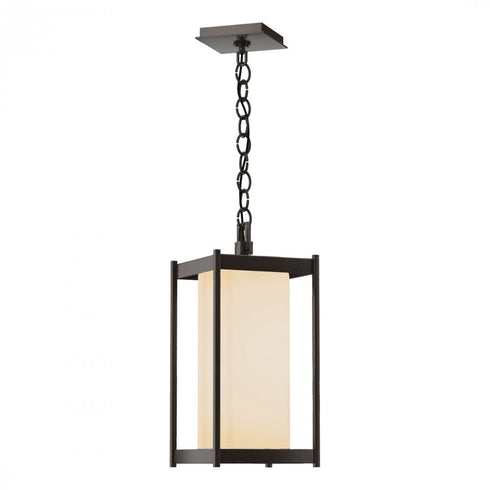Hubbardton Forge Cela Large Outdoor Lantern in Coastal Oil Rubbed Bronze Finish Model: 362023-SKT-14-GG0731