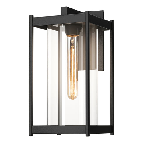 Hubbardton Forge Cela Large Outdoor Sconce in Coastal Oil Rubbed Bronze Finish Model: 302023-SKT-14-GG0731