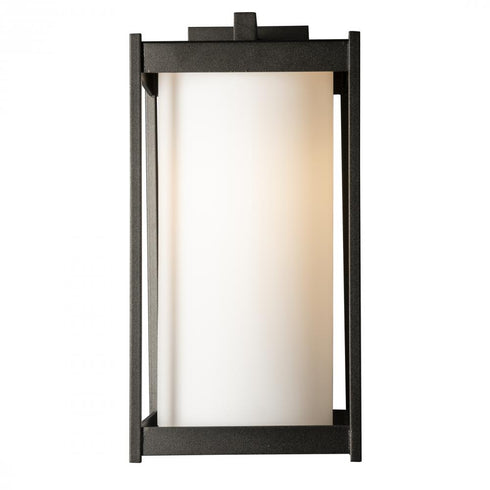 Hubbardton Forge Cela Large Outdoor Sconce in Coastal Oil Rubbed Bronze Finish Model: 302023-SKT-14-GG0731