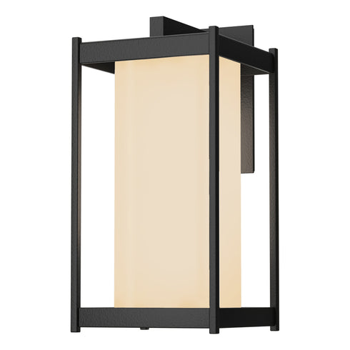 Hubbardton Forge Cela Large Outdoor Sconce in Coastal Oil Rubbed Bronze Finish Model: 302023-SKT-14-GG0731