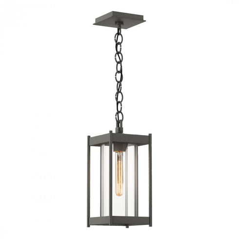 Hubbardton Forge Cela Medium Outdoor Lantern in Coastal Oil Rubbed Bronze Finish Model: 362021-SKT-14-GG0730