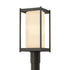 Hubbardton Forge Cela Outdoor Post Light in Coastal Oil Rubbed Bronze Finish Model: 342021-SKT-14-GG0732