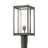 Hubbardton Forge Cela Outdoor Post Light in Coastal Oil Rubbed Bronze Finish Model: 342021-SKT-14-GG0732