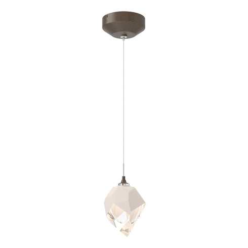 Hubbardton Forge Chrysalis 1 Light Small Pendant in White Finish Model: 161188-SKT-STND-02-BP0754