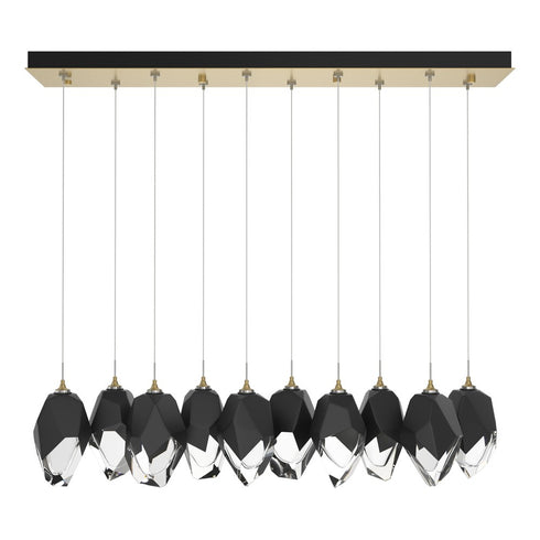 Hubbardton Forge Chrysalis 10 Light Large Crystal Pendant Model: 131144-SKT-STND-85-WP0755