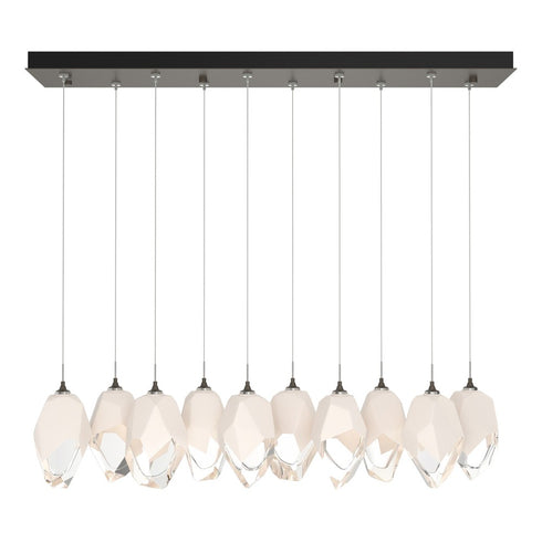 Hubbardton Forge Chrysalis 10 Light Large Crystal Pendant Model: 131144-SKT-STND-85-WP0755