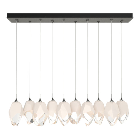 Hubbardton Forge Chrysalis 10 Light Large Crystal Pendant Model: 131144-SKT-STND-85-WP0755