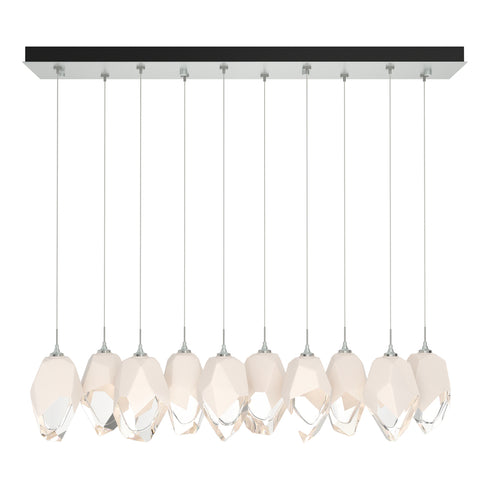 Hubbardton Forge Chrysalis 10 Light Large Crystal Pendant Model: 131144-SKT-STND-85-WP0755