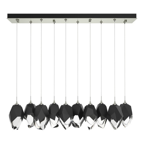 Hubbardton Forge Chrysalis 10 Light Large Crystal Pendant Model: 131144-SKT-STND-85-WP0755