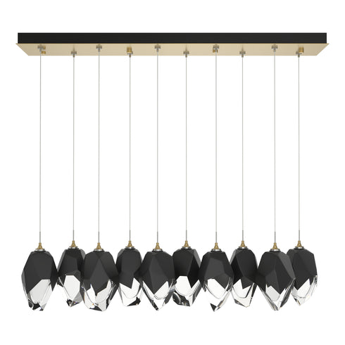 Hubbardton Forge Chrysalis 10 Light Large Crystal Pendant Model: 131144-SKT-STND-86-WP0755