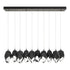 Hubbardton Forge Chrysalis 10 Light Large Crystal Pendant Model: 131144-SKT-STND-86-WP0755