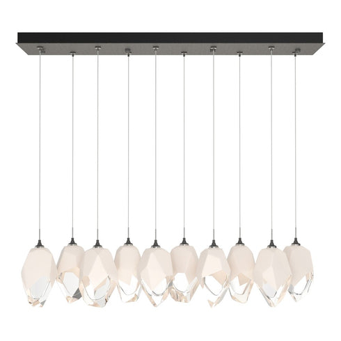 Hubbardton Forge Chrysalis 10 Light Large Crystal Pendant Model: 131144-SKT-STND-86-WP0755