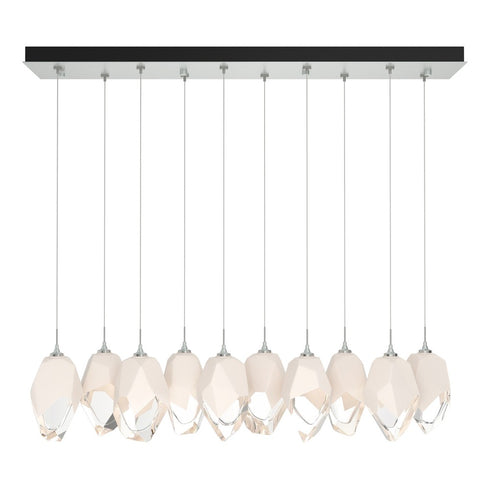 Hubbardton Forge Chrysalis 10 Light Large Crystal Pendant Model: 131144-SKT-STND-86-WP0755