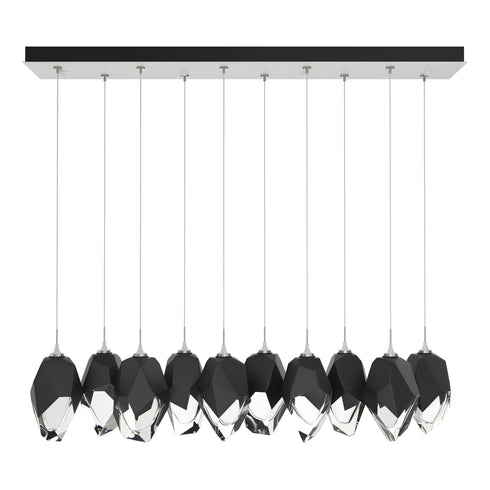Hubbardton Forge Chrysalis 10 Light Large Crystal Pendant Model: 131144-SKT-STND-86-WP0755