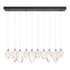 Hubbardton Forge Chrysalis 10 Light Mixed Crystal Pendant Model: 131145-SKT-STND-82-WP0756