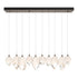 Hubbardton Forge Chrysalis 10 Light Mixed Crystal Pendant Model: 131145-SKT-STND-82-WP0756