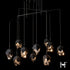 Hubbardton Forge Chrysalis 10 Light Small Crystal Mobile Pendant in Black Finish Model: 131159-SKT-STND-10-BP0754