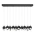 Hubbardton Forge Chrysalis 10 Light Small Crystal Pendant Model: 131143-SKT-LONG-20-BP0754
