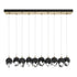 Hubbardton Forge Chrysalis 10 Light Small Crystal Pendant Model: 131143-SKT-LONG-20-BP0754