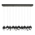 Hubbardton Forge Chrysalis 10 Light Small Crystal Pendant Model: 131143-SKT-LONG-20-BP0754