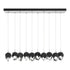 Hubbardton Forge Chrysalis 10 Light Small Crystal Pendant Model: 131143-SKT-LONG-20-BP0754