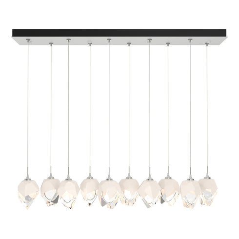 Hubbardton Forge Chrysalis 10 Light Small Crystal Pendant Model: 131143-SKT-LONG-20-BP0754