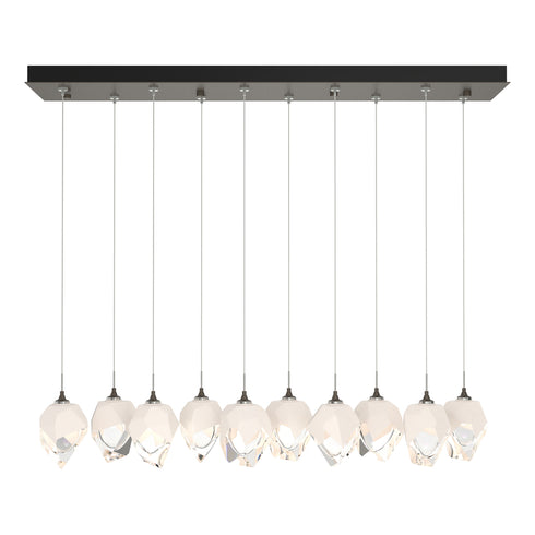 Hubbardton Forge Chrysalis 10 Light Small Crystal Pendant Model: 131143-SKT-STND-82-WP0754