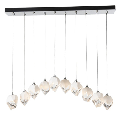 Hubbardton Forge Chrysalis 10 Light Small Crystal Pendant Model: 131143-SKT-STND-82-WP0754