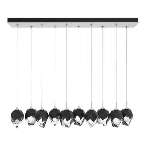Hubbardton Forge Chrysalis 10 Light Small Crystal Pendant Model: 131143-SKT-STND-82-WP0754