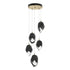 Hubbardton Forge Chrysalis 5 Light Large Crystal Pendant Model: 131138-SKT-STND-82-WP0755