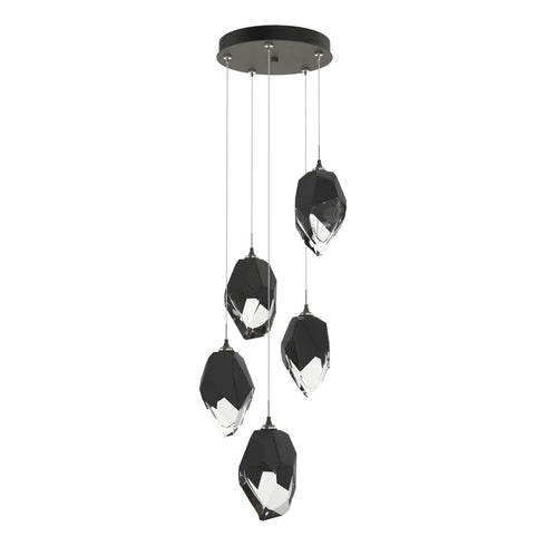 Hubbardton Forge Chrysalis 5 Light Large Crystal Pendant Model: 131138-SKT-STND-82-WP0755