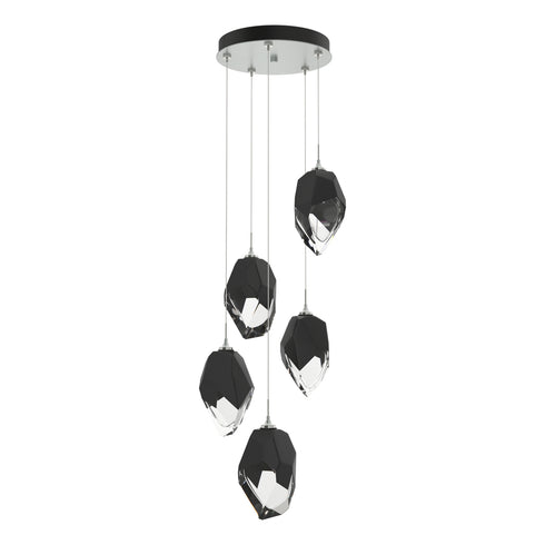 Hubbardton Forge Chrysalis 5 Light Large Crystal Pendant Model: 131138-SKT-STND-82-WP0755
