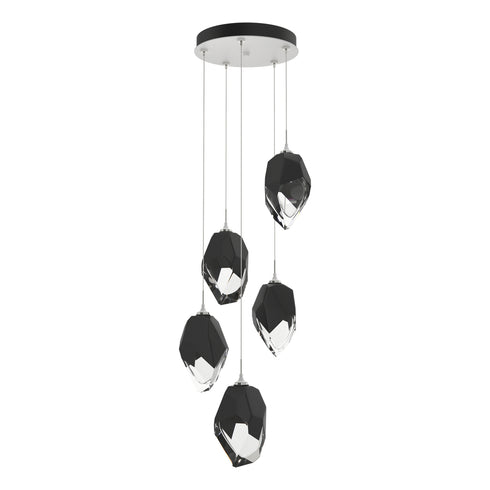 Hubbardton Forge Chrysalis 5 Light Large Crystal Pendant Model: 131138-SKT-STND-82-WP0755