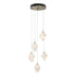 Hubbardton Forge Chrysalis 5 Light Small Crystal Pendant Model: 131137-SKT-LONG-20-BP0754