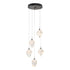 Hubbardton Forge Chrysalis 5 Light Small Crystal Pendant Model: 131137-SKT-LONG-20-WP0754