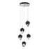 Hubbardton Forge Chrysalis 5 Light Small Crystal Pendant Model: 131137-SKT-LONG-20-WP0754