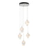 Hubbardton Forge Chrysalis 5 Light Small Crystal Pendant Model: 131137-SKT-LONG-20-WP0754