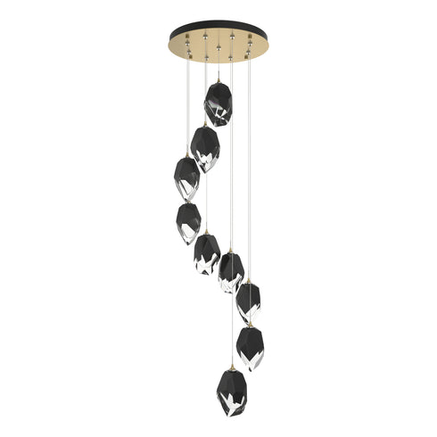 Hubbardton Forge Chrysalis 9 Light Large Crystal Pendant Model: 131141-SKT-STND-82-BP0755