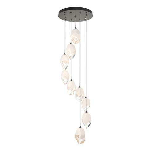 Hubbardton Forge Chrysalis 9 Light Large Crystal Pendant Model: 131141-SKT-STND-82-BP0755