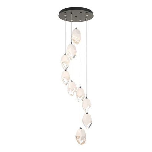 Hubbardton Forge Chrysalis 9 Light Large Crystal Pendant Model: 131141-SKT-STND-82-BP0755