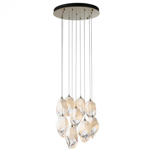 Hubbardton Forge Chrysalis 9 Light Large Crystal Pendant Model: 131141-SKT-STND-85-WP0755