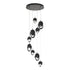 Hubbardton Forge Chrysalis 9 Light Mixed Crystal Pendant Model: 131142-SKT-STND-82-WP0756