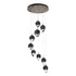 Hubbardton Forge Chrysalis 9 Light Small Crystal Pendant Model: 131140-SKT-LONG-20-BP0754