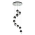 Hubbardton Forge Chrysalis 9 Light Small Crystal Pendant Model: 131140-SKT-LONG-20-BP0754