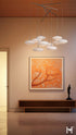 Hubbardton Forge Clouds 10 Light Mobile Pendant in Vintage Platinum Finish Model: 131157-SKT-STND-82-GS0818