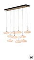 Hubbardton Forge Clouds 10 Light Pendant in Modern Brass Finish Model: 131148-SKT-STND-86-GS0818