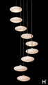 Hubbardton Forge Clouds 9 Light Pendant in Black Finish Model: 131147-SKT-STND-10-GS0818