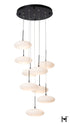 Hubbardton Forge Clouds 9 Light Pendant in Black Finish Model: 131147-SKT-STND-10-GS0818